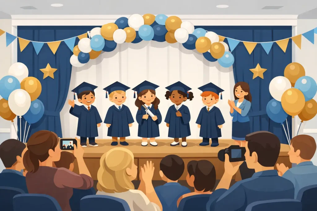 Graduación infantil en salón: cómo hacerla especial