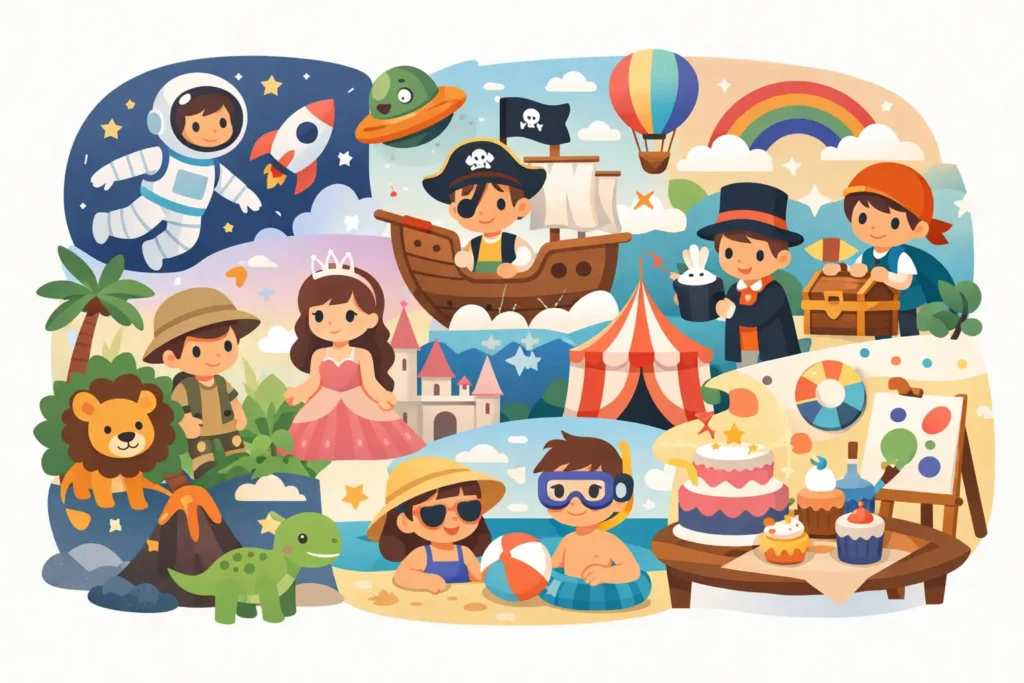 11 tematicas originales para fiestas infantiles