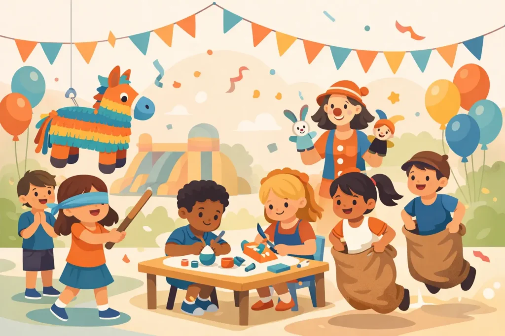 Guía de actividades para niños en fiestas